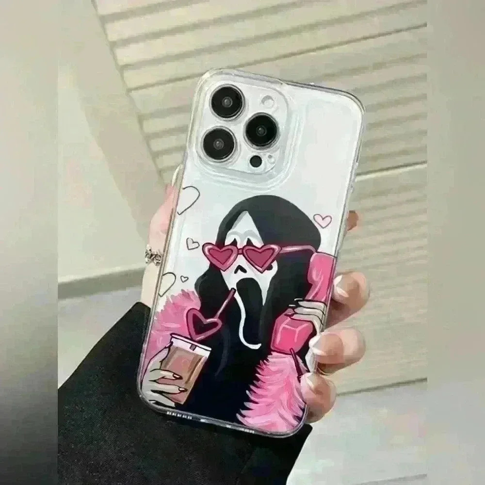 Spaceman Style Skull Phone Case For Iphone 13pro